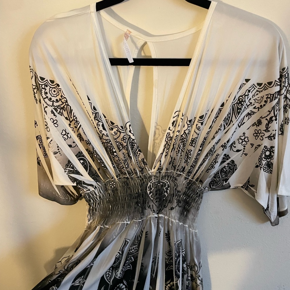 plunge neck dress